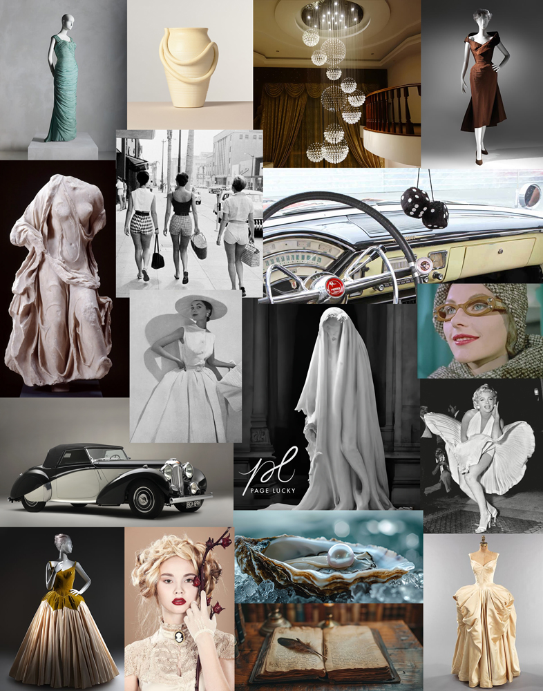 Page Lucky fashion design mood board personal aesthetic