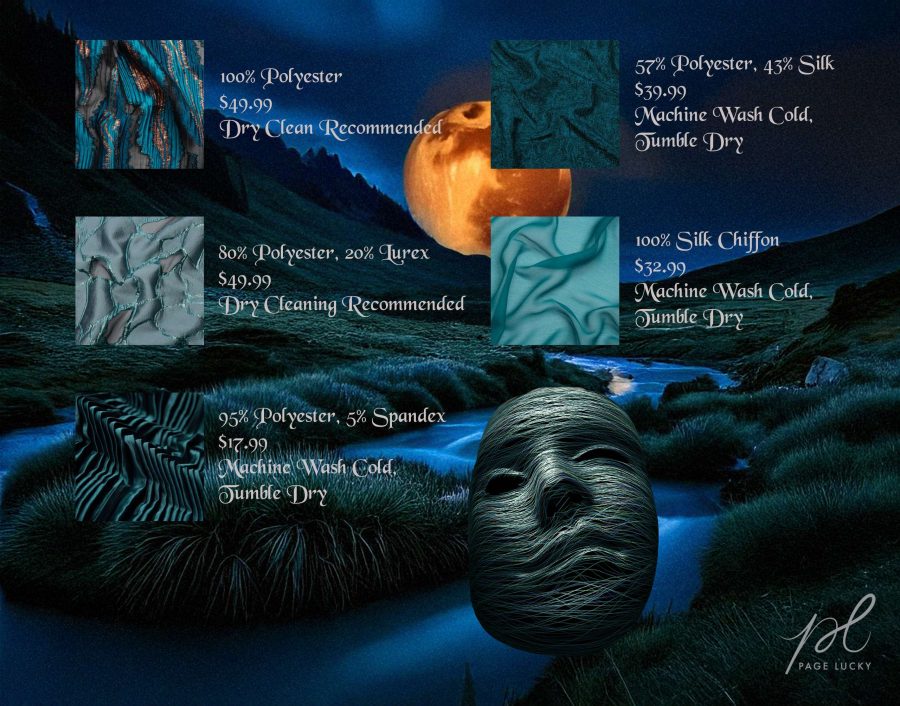 whispers into the abyss fabrics teal