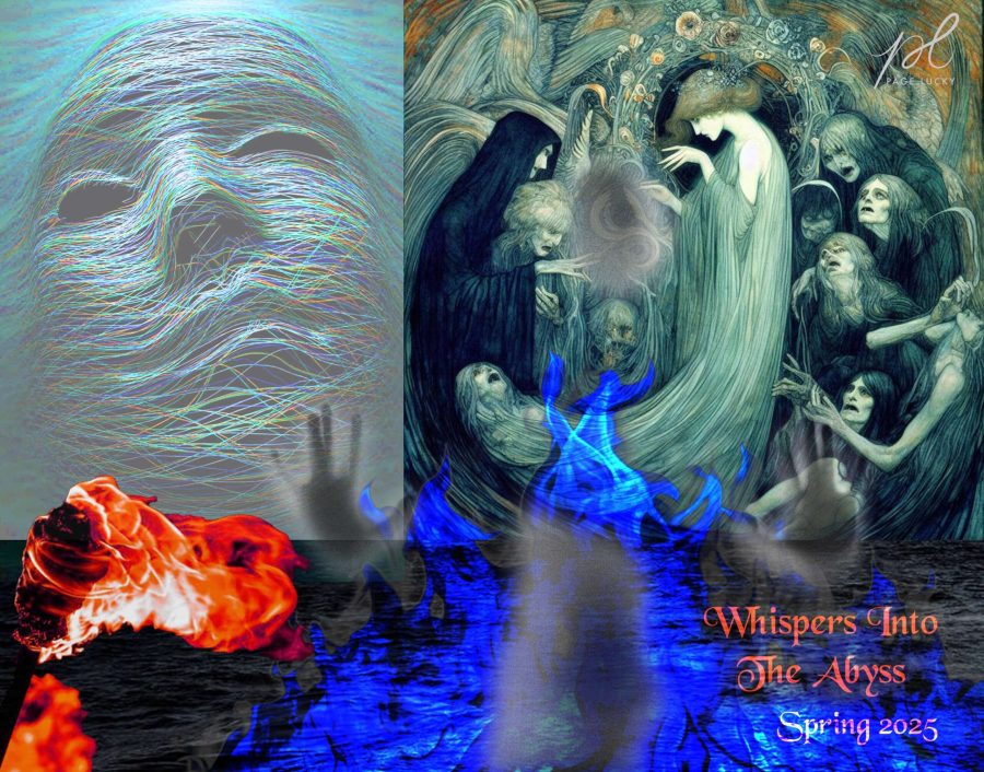 whispers into the abyss mood board